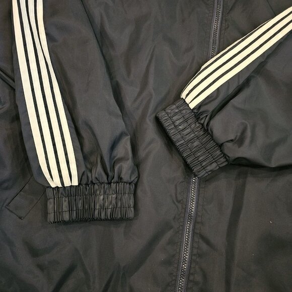 Y2K‎ Olympics USA Team Jacket Windbreaker Navy Blue Embroidery Nylon Sz XL Hood - Picture 6 of 13